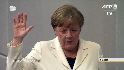 Avec une courte majorité, Merkel entame son 4e mandat
