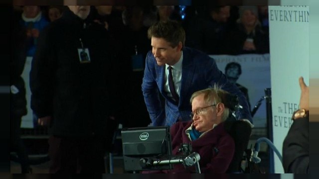 Actor Eddie Redmayne pays tribute to Hawking