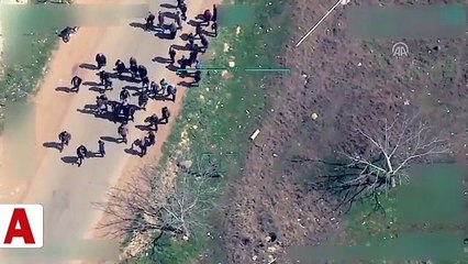 Terör örgütü sivillerin Afrin�den çıkışını hendeklerle engelliyor