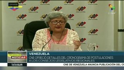 Venezuela: inicia proceso de postulaciones para Consejos Legislativos