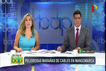 SJL: maraña de cables es un peligro para vecinos de la zona de Mangomarca