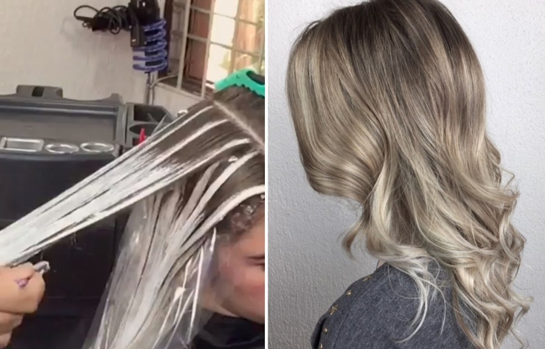 Balayage Tutorial - How to balayage hair - Hair color technique - video ...