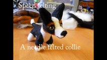 Speed felting - A needle felted Border collie