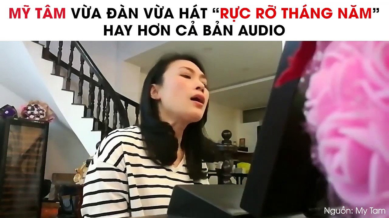 Mỹ Tâm vừa đàn vừa hát "Rực rỡ tháng năm" hay hơn cả bản audio