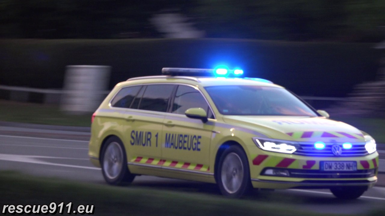 [Maubeuge] SMUR + Ambulance Le Central + VSAV Pompiers