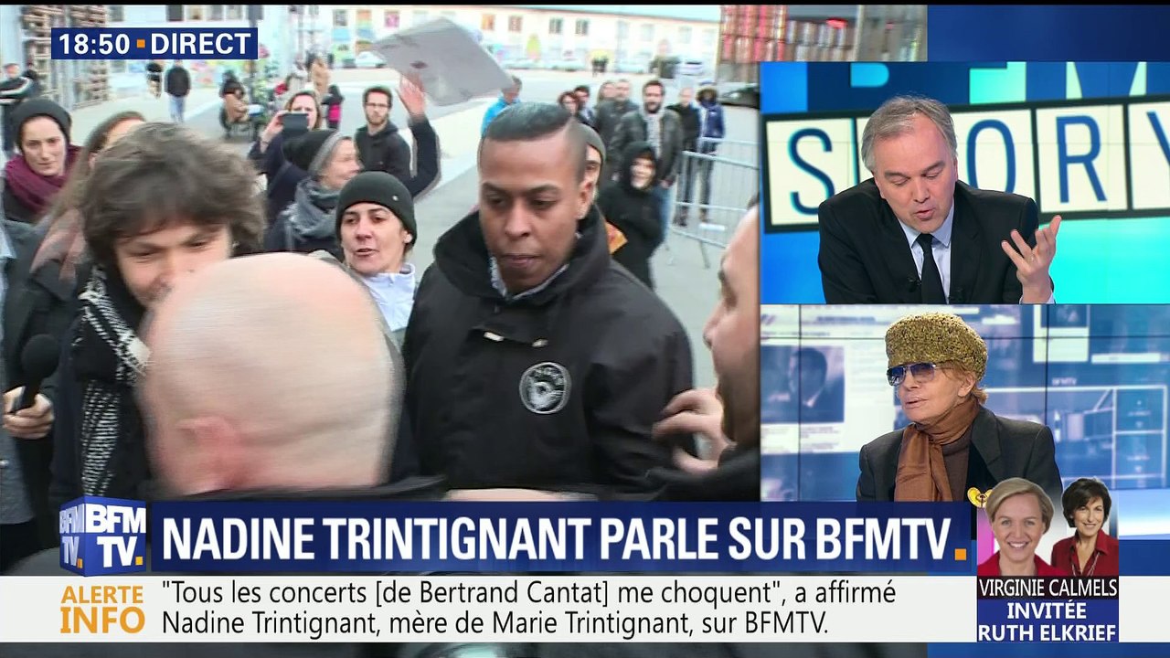 Bertrand Cantat: "Qu'il monte sur scène et qu'il soit applaudi, c'est un scandale", Nadine Trintignant