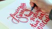 Oddly Satisfying: Script Hand Lettering Calligraphy Compilation