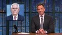 Trump's Twitter Firing of Rex Tillerson Mocked by Late-Night Hosts | THR News