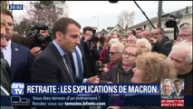 Interpellé par des retraités sur la hausse de la CSG, Emmanuel Macron leur a demandé 