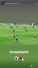 Gol de Asensio en el entrenamiento para el partido frente al Girona