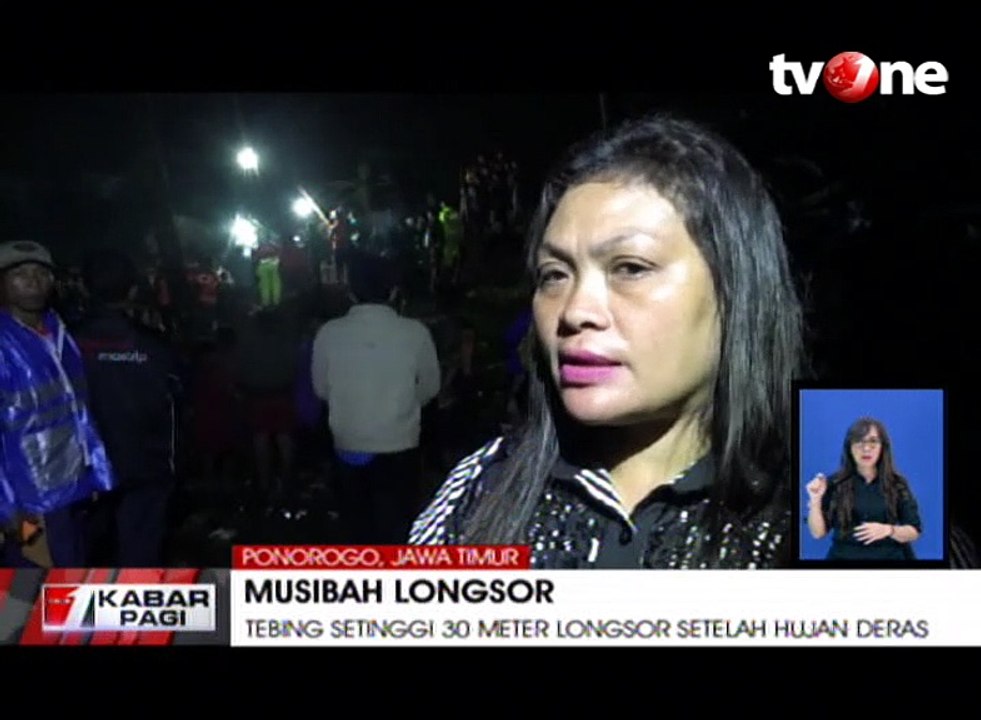 Tebing 30 Meter Longsor Timpa Rumah, Dua Orang Tertimbun