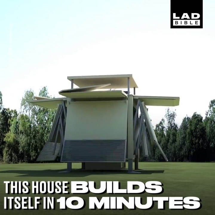 Une maison qui se monte seule en 10 minutes... Invention incroyable