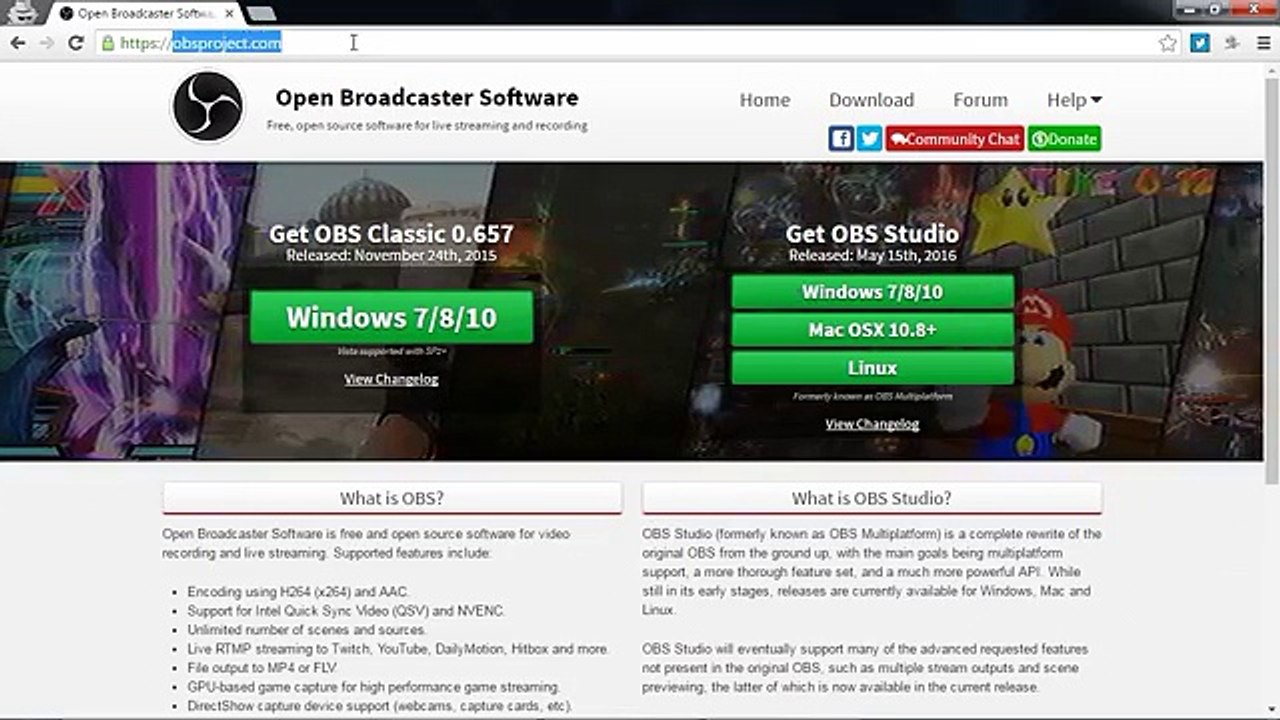 Como gravar a tela do PC com áudio 2016 - OBS