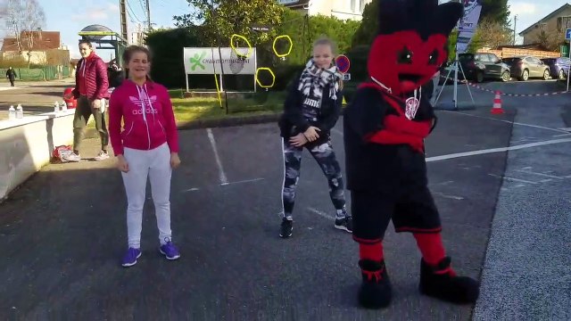 Notre mascotte chez notre partenaire Chaumont Habitat !