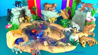 Zoo Animals Toy Collection Lion Tiger Panther Jaguar Jungle Book León Leão Fun End