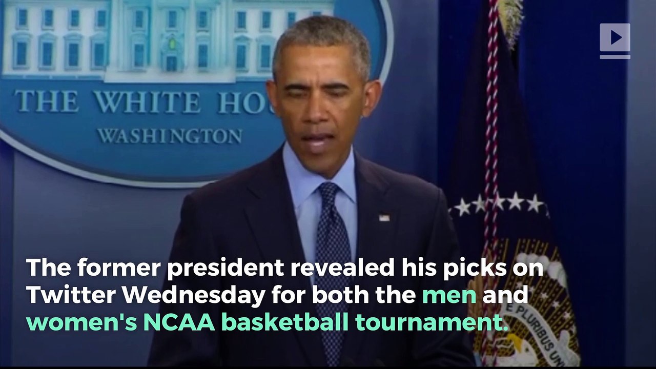 Barack Obama Gives His March Madness Picks video Dailymotion