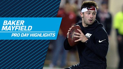 Baker Mayfield highlights | Oklahoma pro day 2018