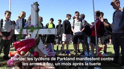 Les lycéens de Parkland manifestent contre les armes à feu