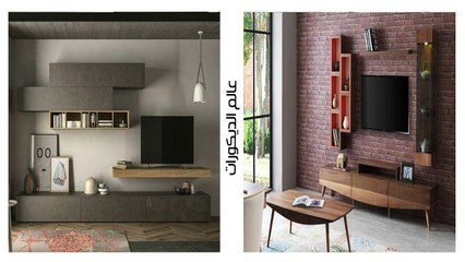 أحدث 200 تصميم  لديكورات شاشات البلازما بتصميمات خياليه lcd TV !! المجموعه الثالثه