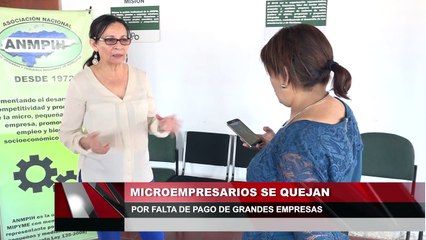Microempresarios se quejan por falta de pago de grandes empresas