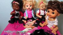 BABY ALIVE DOLLS get Halloween Costumes! My Life as clothes! Real Surprises  Learns to Dolls