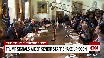 Trump signals wider West Wing shake-up