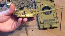 СБОРНЫЕ МОДЕЛИ Финал сборки и покраски кистью модели танка Т-55АМ