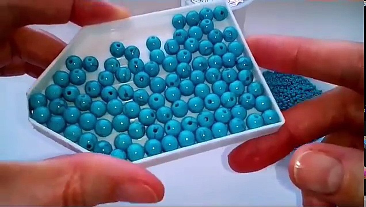 Браслет из бисера и бусин. МК. Tutorial beaded bracelet