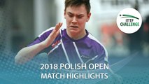 2018 Polish Open Highlights I Hung Tzu-Hsiang vs Andreas Dilling (Qual)
