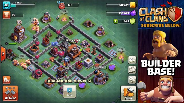 Max Builder Hall Gameplay - Level 5 BH5 | Clash of Clans New Update 2017