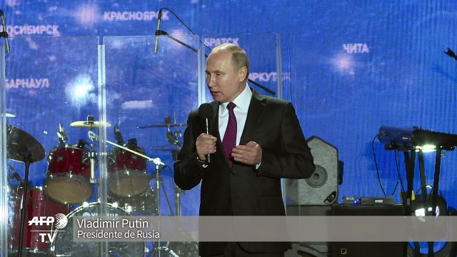 Putin celebra anexión de Crimea previo a elección