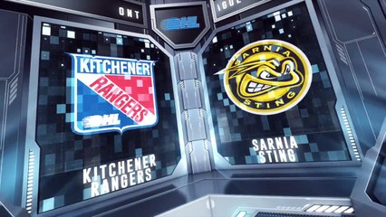 OHL Kitchener Rangers 3 at Sarnia Sting 4