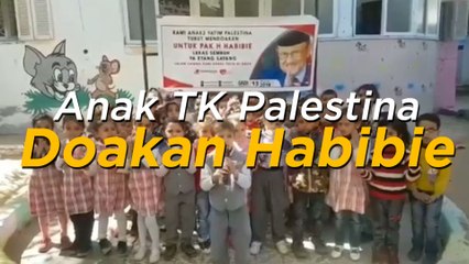 Bikin Haru, Ratusan Anak TK Palestina Doakan Kesembuhan Habibie
