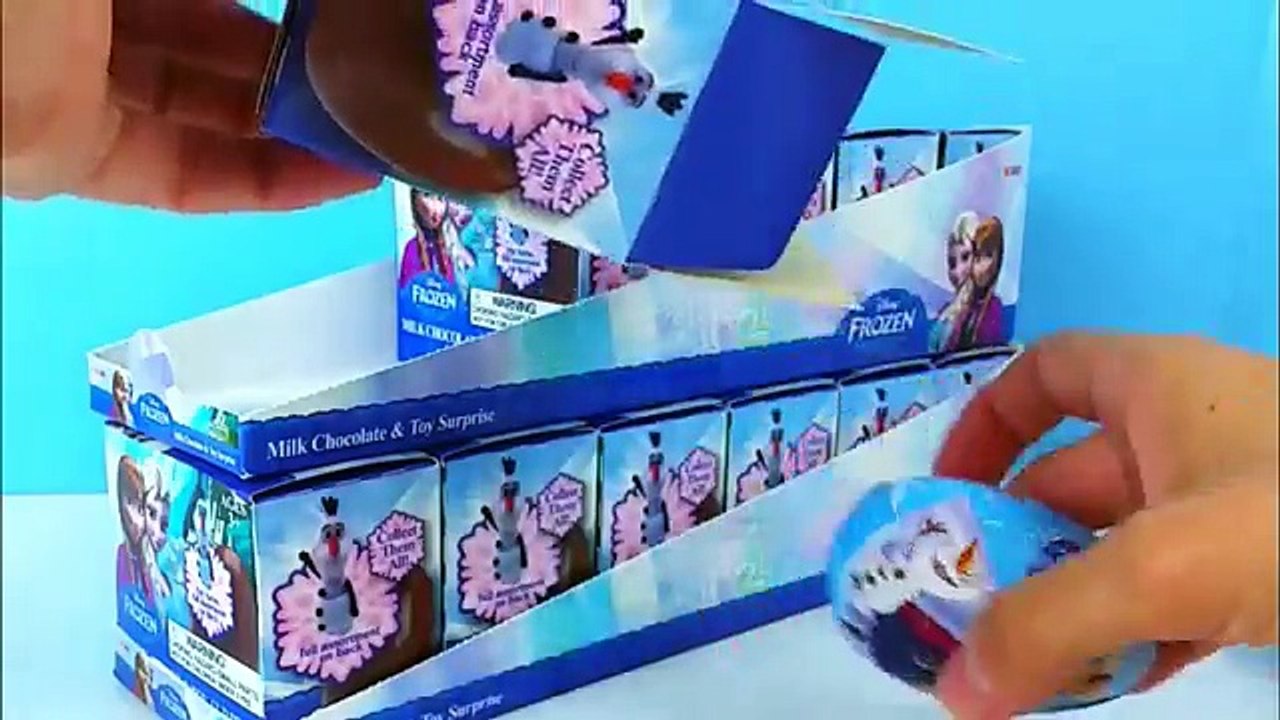 Disney Frozen Chocolate Surprise Eggs Collection videos for children ToyBoxMagic