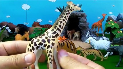 Wild Zoo Animals Cute Happy Toys Animal Safari for childrens! Animales de juguetes!