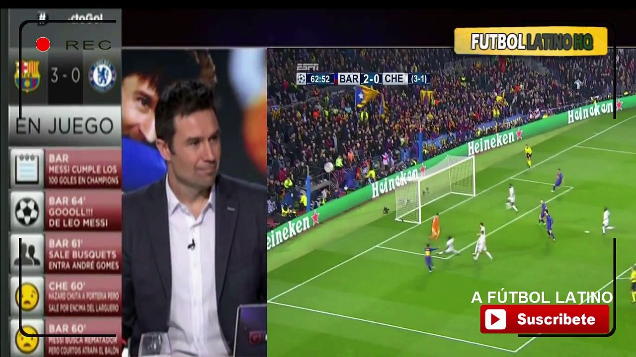 Barcelona vs Chelsea 3-0 Segundo Gol de Lionel Messi [Análisis Prensa Española] 2018