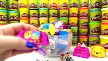 GIANT PLAY DOH SURPRISE EGG BABY SHOPKINS AND SHOPKINS PLUSHIES STRAWBERRY KISS