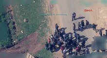 YPG'li Teröristler, Afrin'i Terkeden Sivillerin Arasına Girip Kaçıyor