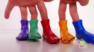 Learn Colors with Toes Feet and Nursery Rhymes for Kids!! Rainbow Colors