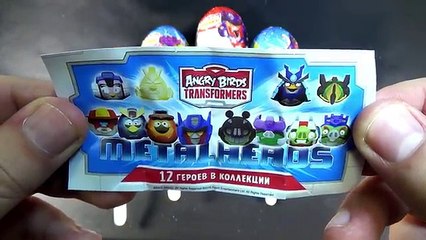 Surprise Eggs Angry Birds Transformers Popsicles Edition Opening Toys Video For Kids and Children