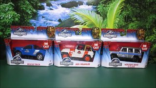 Jurassic World 3 Vehicles Jada Wrangler, Mercedes, Rescue Truck Unboxing, Review By WD Toys
