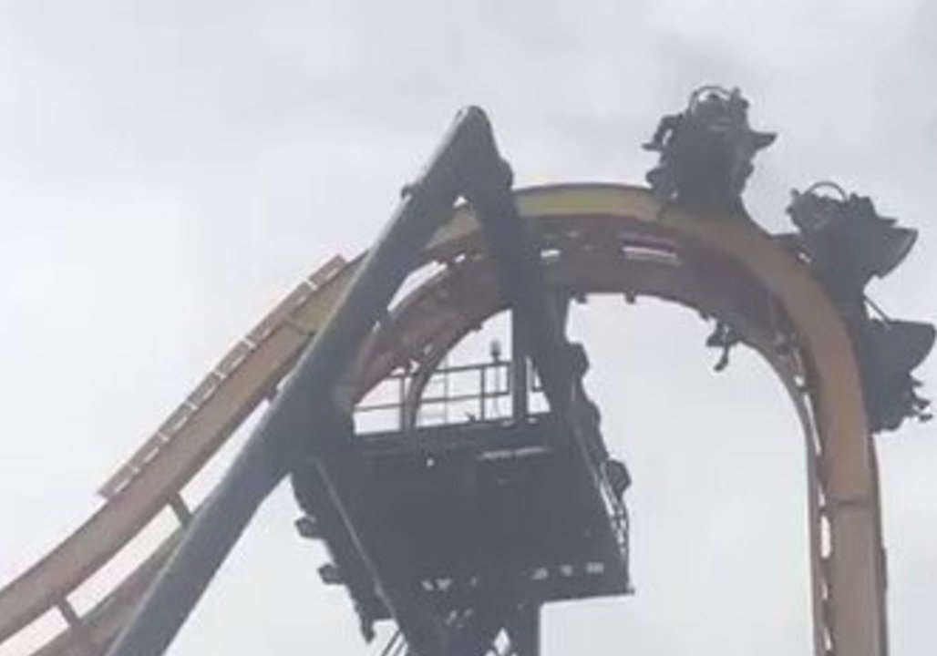 Roller Coaster Leaves Thrill-Seekers Dangling After Ride Grinds to Halt