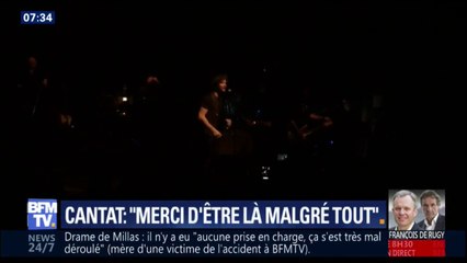 "Merci d'être là malgré tout". Bertrand Cantat remercie son public après son concert à Grenoble