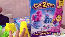 We mixed our Cra-Z-Sand! Its similar to Kinetic Sand Toys for Kids, mold a castle, animals