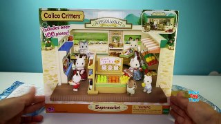 Playmobil ATM Vending Machine Toys and Calico Critters Supermarket Store Playsets