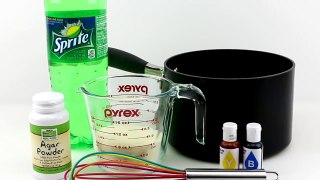 How to make a GUMMY Sprite bottle DIY Jello dessert
