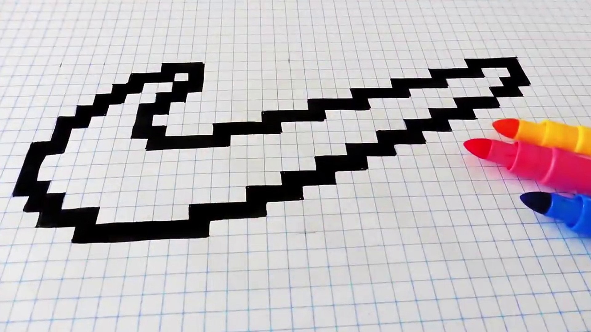 Handmade Pixel Art - How To Draw Nike Logo #pixelart - video Dailymotion