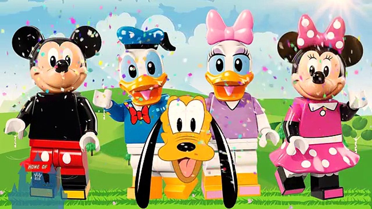 ♥ Wrong Heads Disney Princess Belle Cinderella Ariel Frozen Elsa Finger Family Song Nursery LEGO