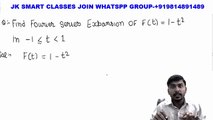 Fourier Series Examples #10 Half Range Fourier Cosine Series Examples and Solutions in Hindi PTU NP Bali