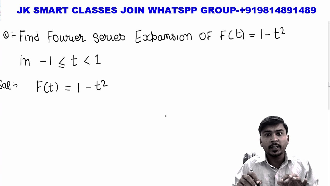 Fourier Series Examples #10 Half Range Fourier Cosine Series Examples and Solutions in Hindi PTU NP Bali